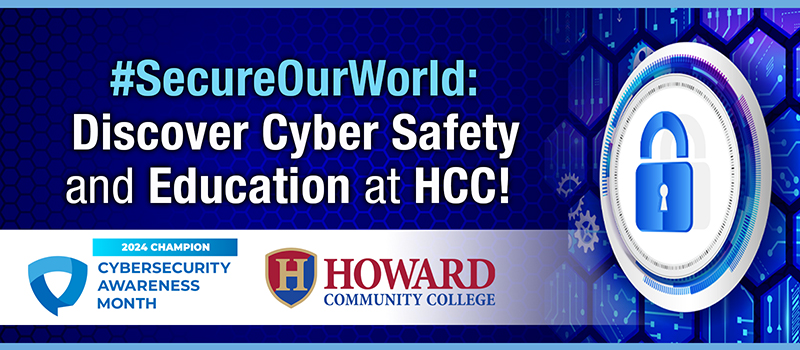 HCC logo along with Cybersecurity Awareness Month champion information