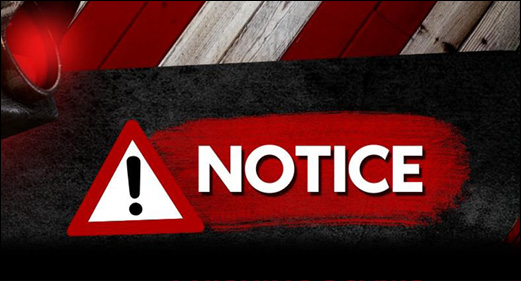 Notice about phishing scams.
